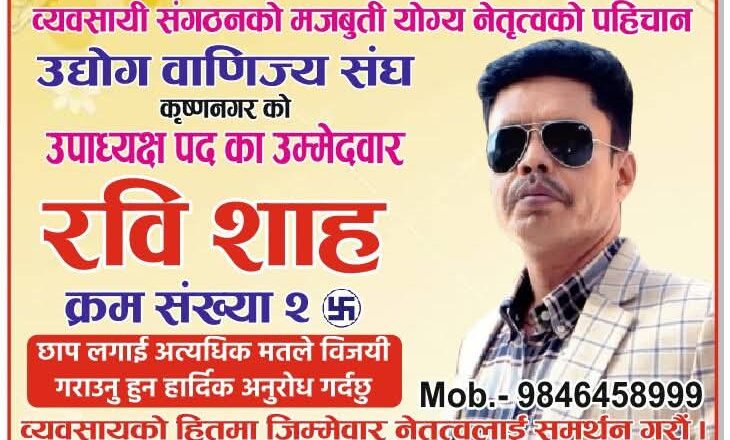 उपाध्यक्ष पदको लागि उपयुक्त, शाह