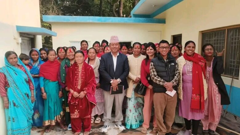 अनेम संघ विजयनगर १ नम्बर वडा कमिटीकाे अध्यक्षमा सिर्जना थारु