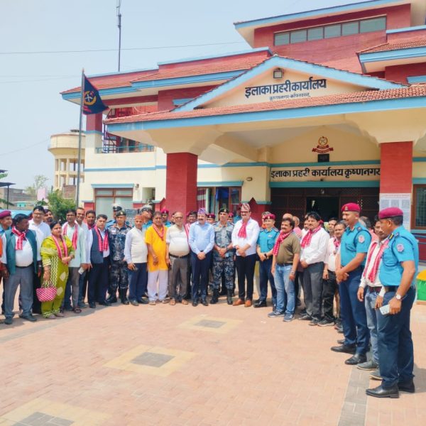 नव निर्मित दुर्गा मन्दिर समुद्‍घाटन