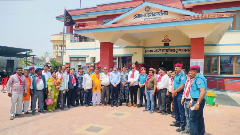 नव निर्मित दुर्गा मन्दिर समुद्‍घाटन