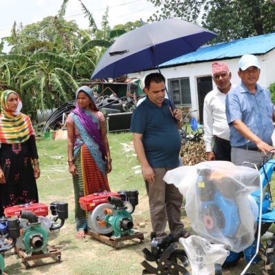 कपिलवस्तुको विजयनगरम २ सय ८९ कृषकलाई कृषि उपकरण